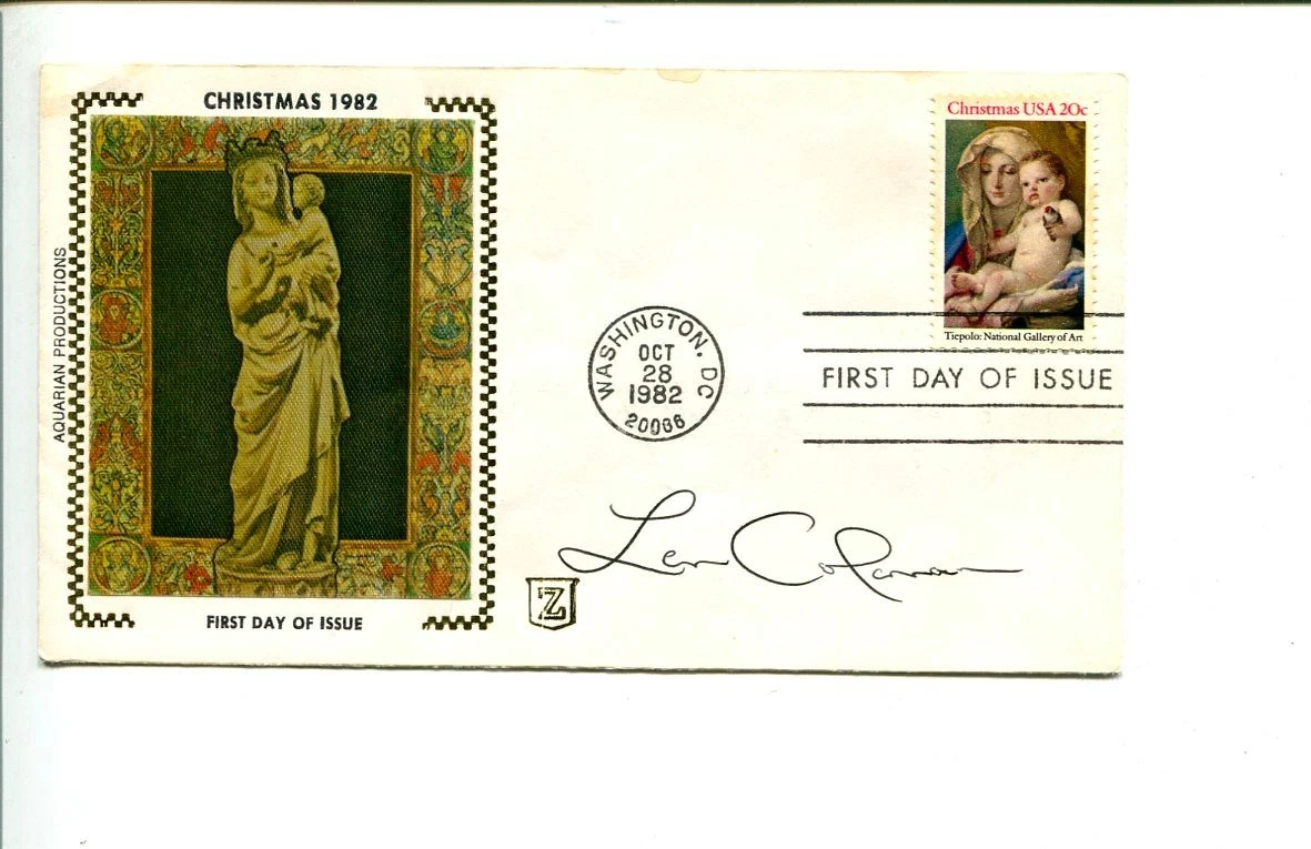 Leonard S. Coleman Jr National League Baseball President Signed Autograph FDC