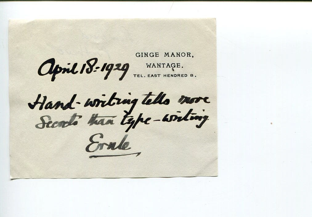 Rowland Prothero 1st Baron Ernle Author Politician Signed Autograph