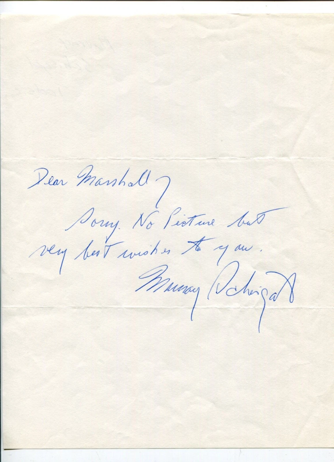 Murray Schisgal Playwright Tootsie Author Oscar Nominee Signed Autograph TSL