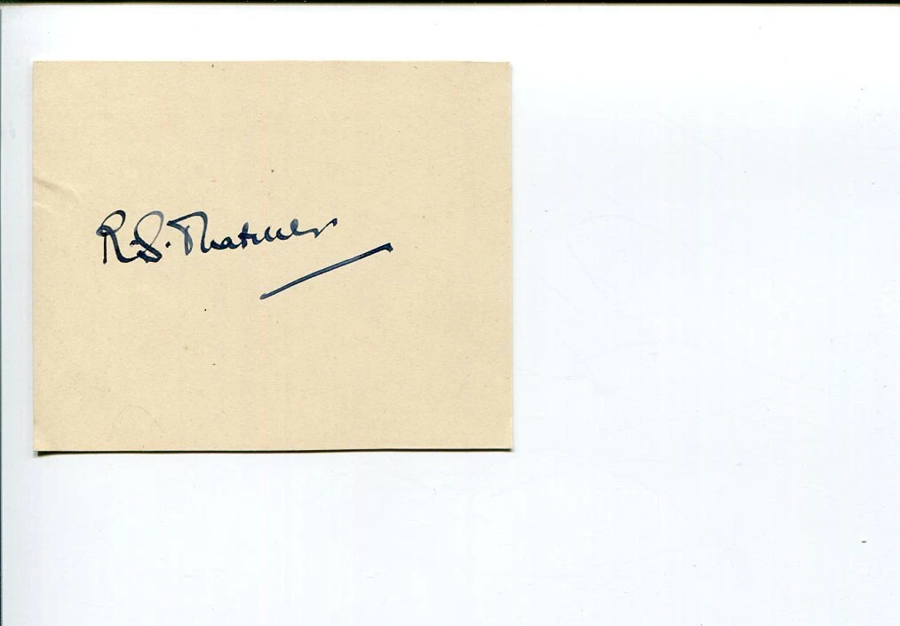 Sir Reginald Sparshatt RS Thatcher Royal Academy Of Music Signed Autograph