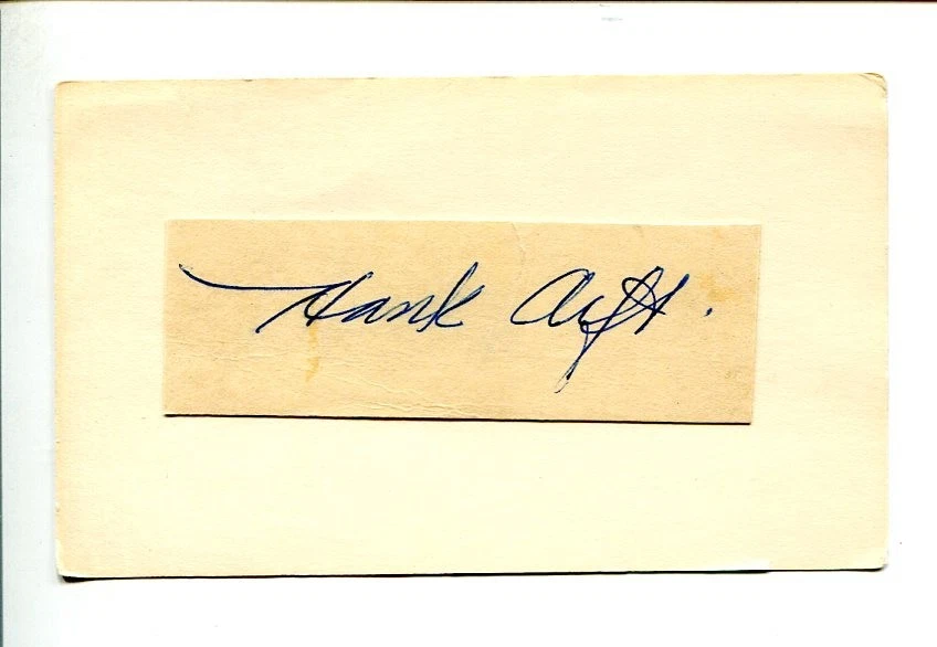 Hank Arft St. Louis Browns Baseball Star 1948–1952 Signed Autograph