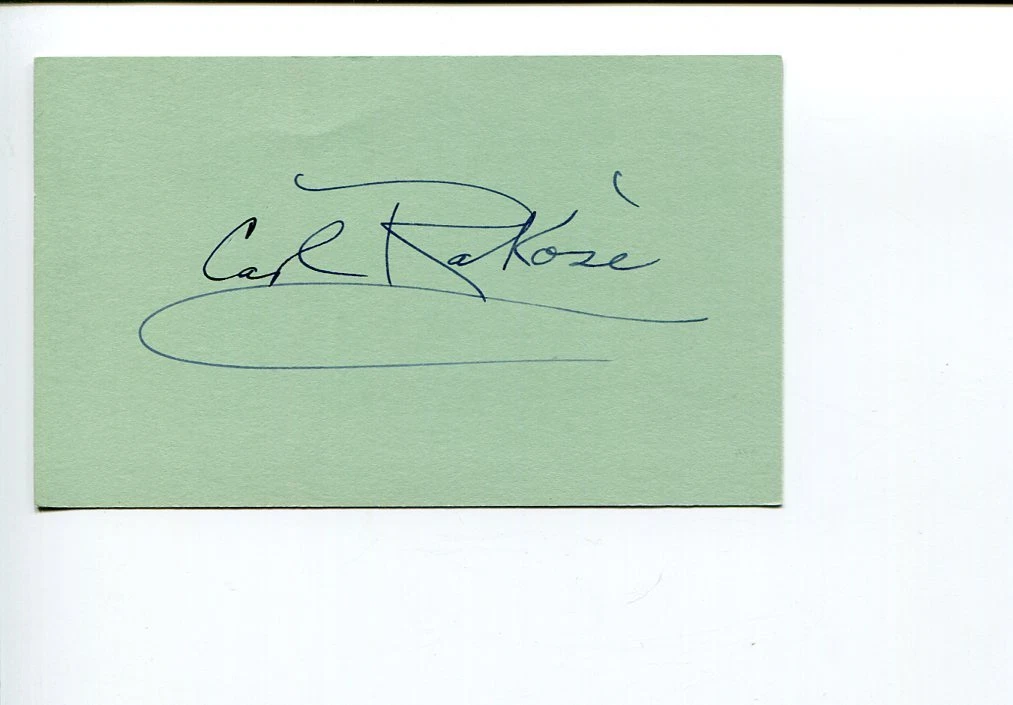 Carl Rakosi Objectivist Poet Author Signed Autograph