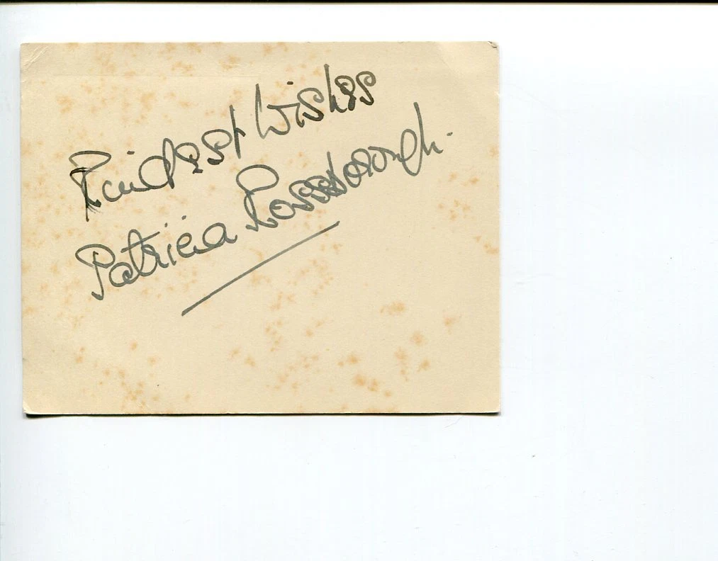 Patricia Rossborough British Queen of Syncopation Piano Signed Autograph
