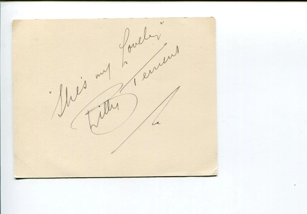 Billy Ternent Big Band Jazz Leader Signed Autograph