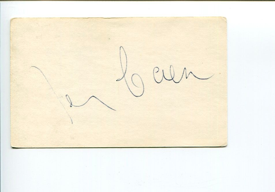 Irving Caesar Tea for Two Swanee Composer Songwriter HOF Signed Autograph