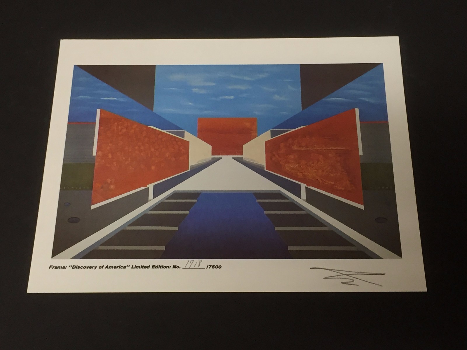 Georges Henrik Maryan Frama Discovery of America Signed Autograph Limited Print