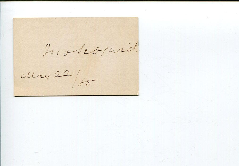 John Sedgwick NY New York Supreme Court Justice Judge Jurist Signed Autograph