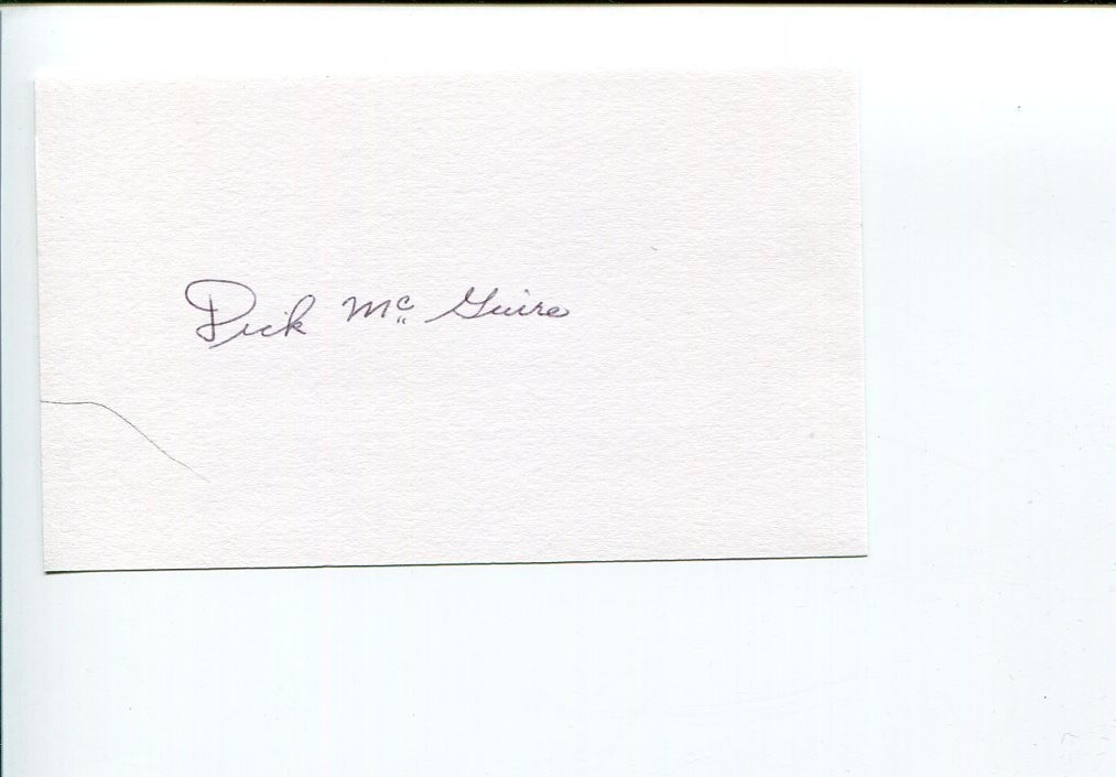 Dick McGuire NY New York Knicks St. John's Red Storm HOF Signed Autograph