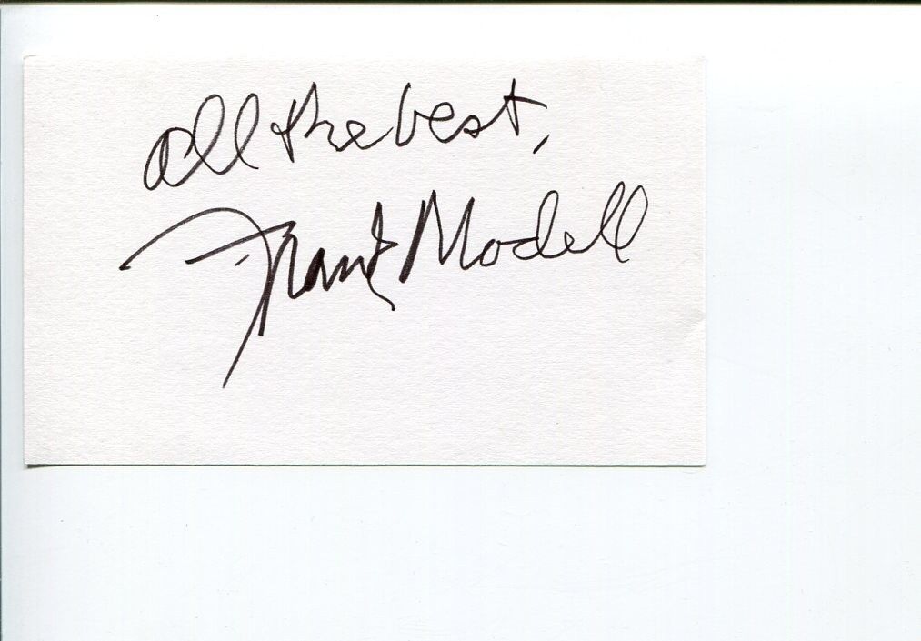 Frank Modell The New Yorker Magazine Cartoonist Artist Signed Autograph