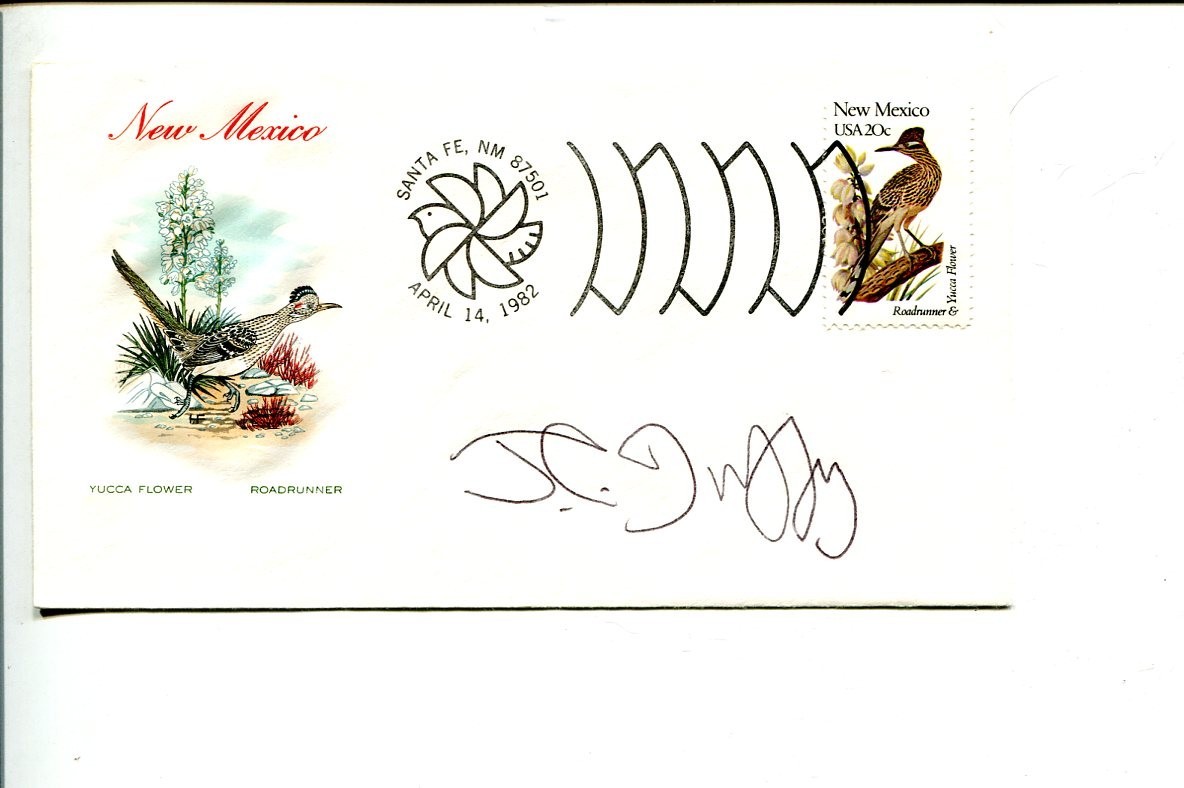 J.C. Duffy Fusco Brothers Cartoonist Artist Signed Autograph FDC Sketch