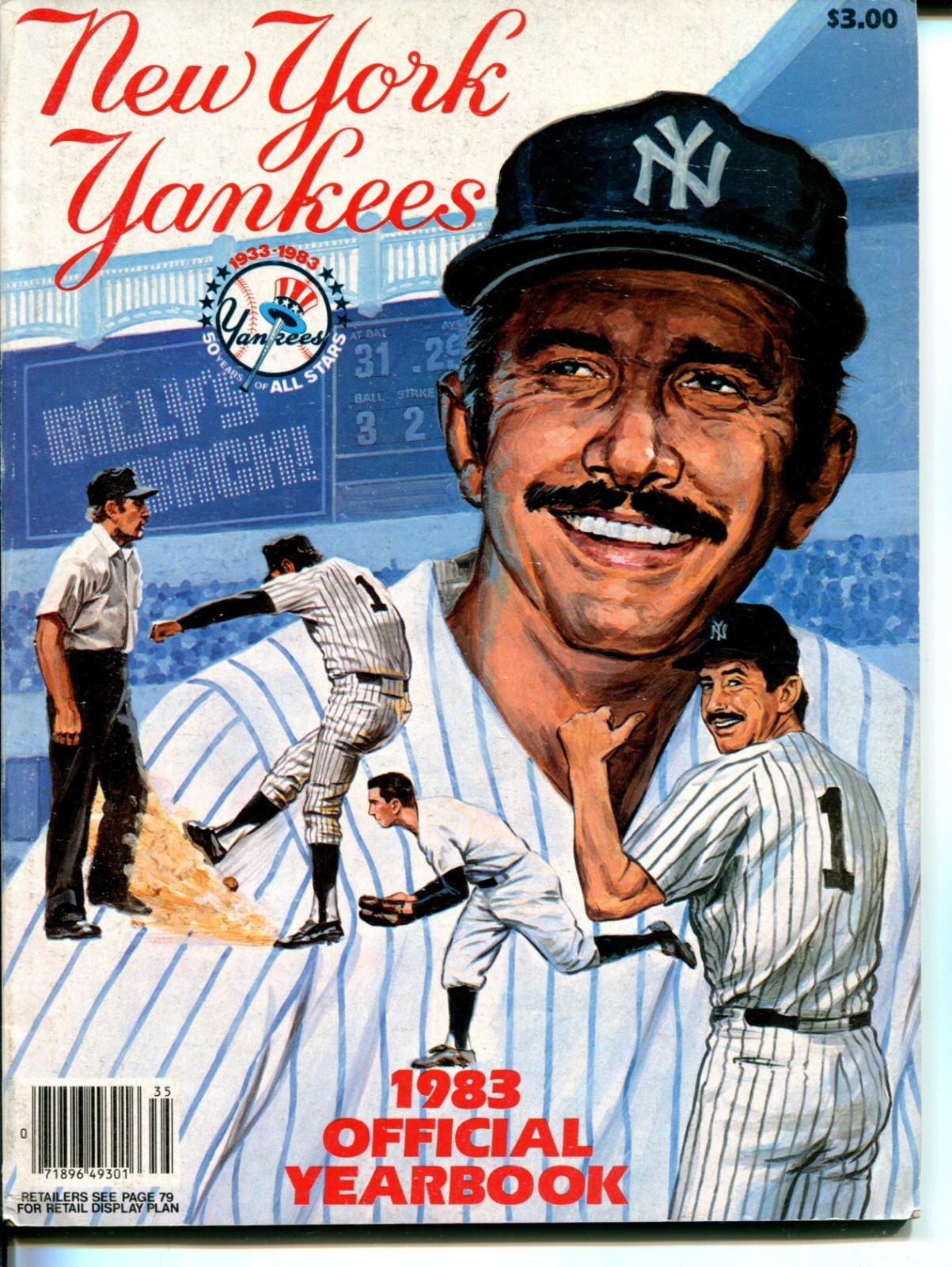 Don Zimmer NY New York Yankees Signed Autograph 1983 Official Yearbook JSA