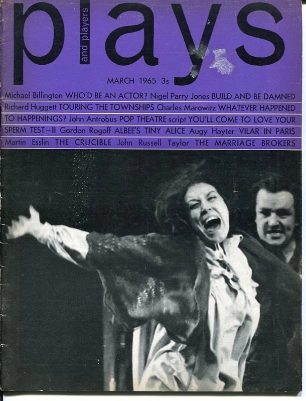 FRANCO ZEFFIRELLI JOHN ANTROBUS SPERM TEST MARCH 1965 PLAYS AND PLAYERS MAGAZINE COLLECTIBLE MEMORABILIA