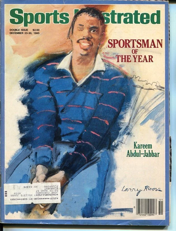 Kareem Abdul-Jabbar Larry Rivers Brett Hull Sports Illustrated 1985 Magazine