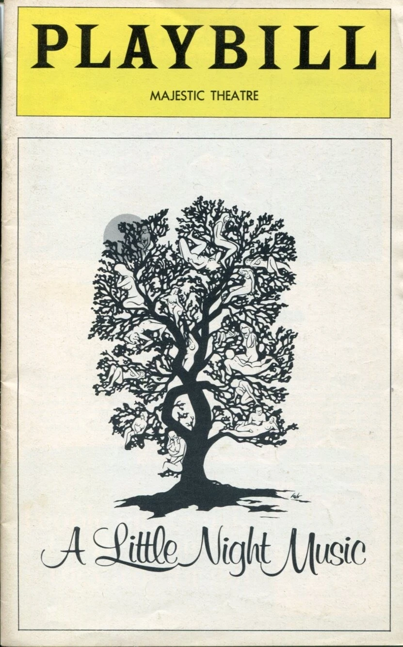 Glynis Johns William Daniels Stephen Sondheim A Little Night Music Playbill