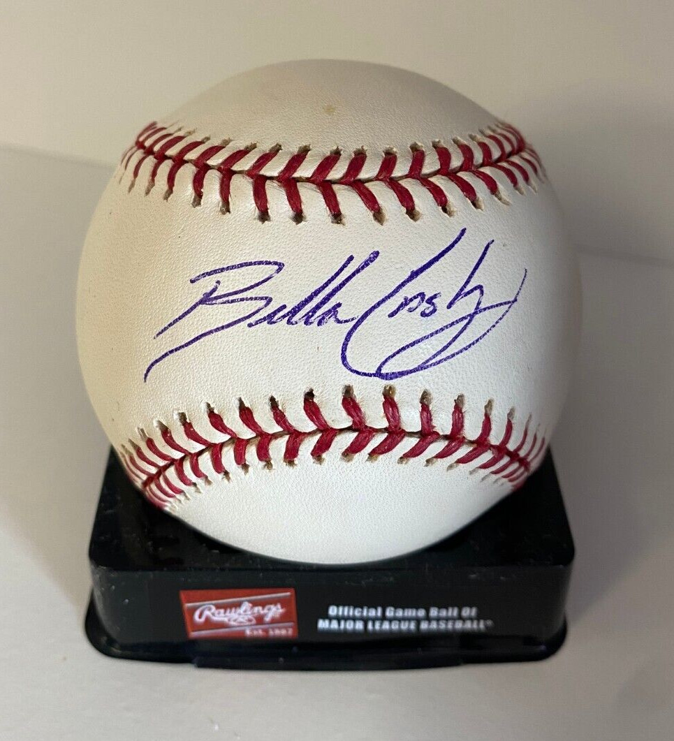 BOBBY CROSBY OAKLAND A'S ATHLETICS SIGNED AUTOGRAPHED M.L. BASEBALL BECKETT