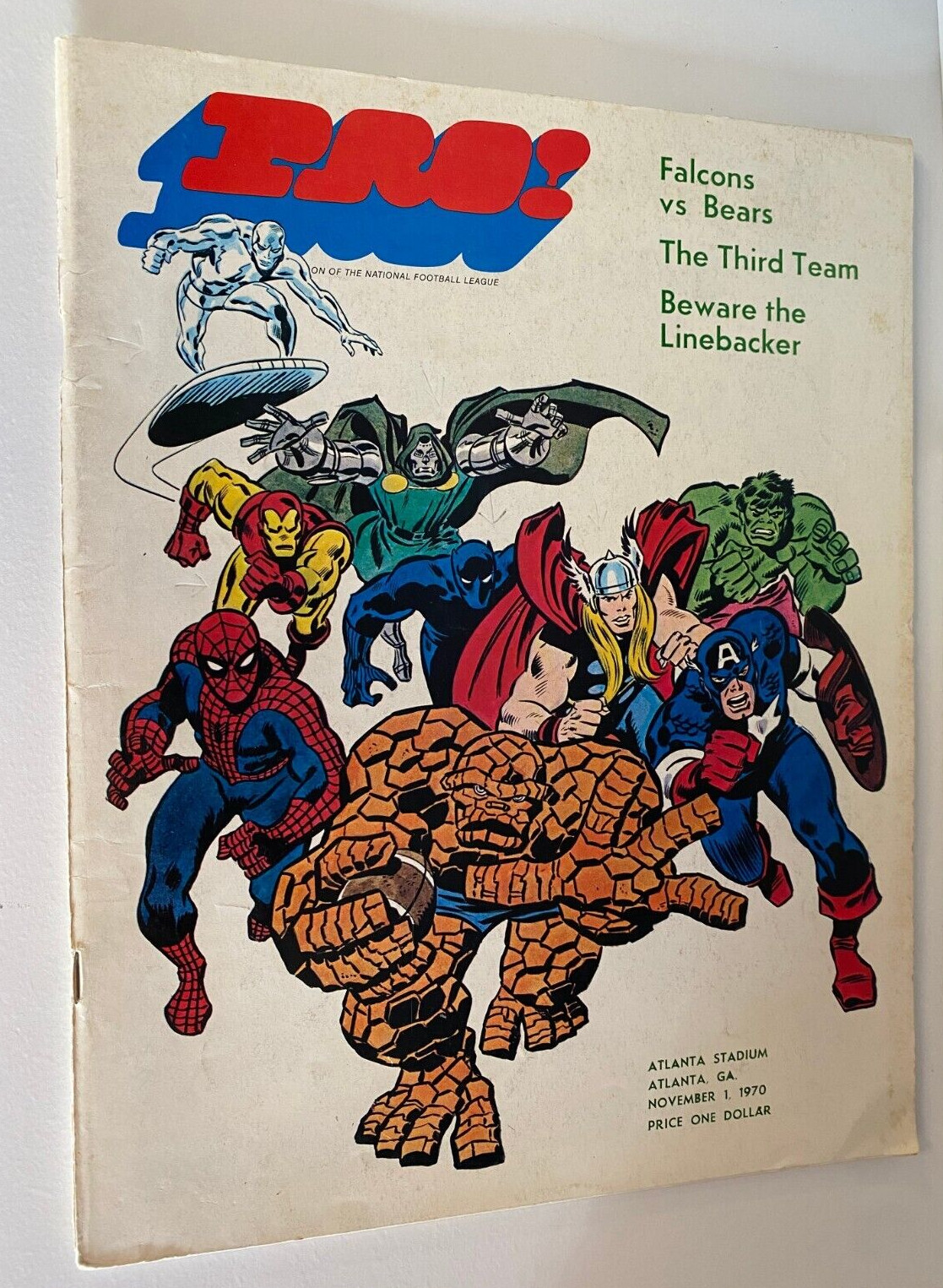 VINTAGE 1970 PRO! MARVEL COMICS SPIDERMAN THOR IRONMAN HULK DR STANGE MAGAZINE COLLECTIBLE MEMORABILIA