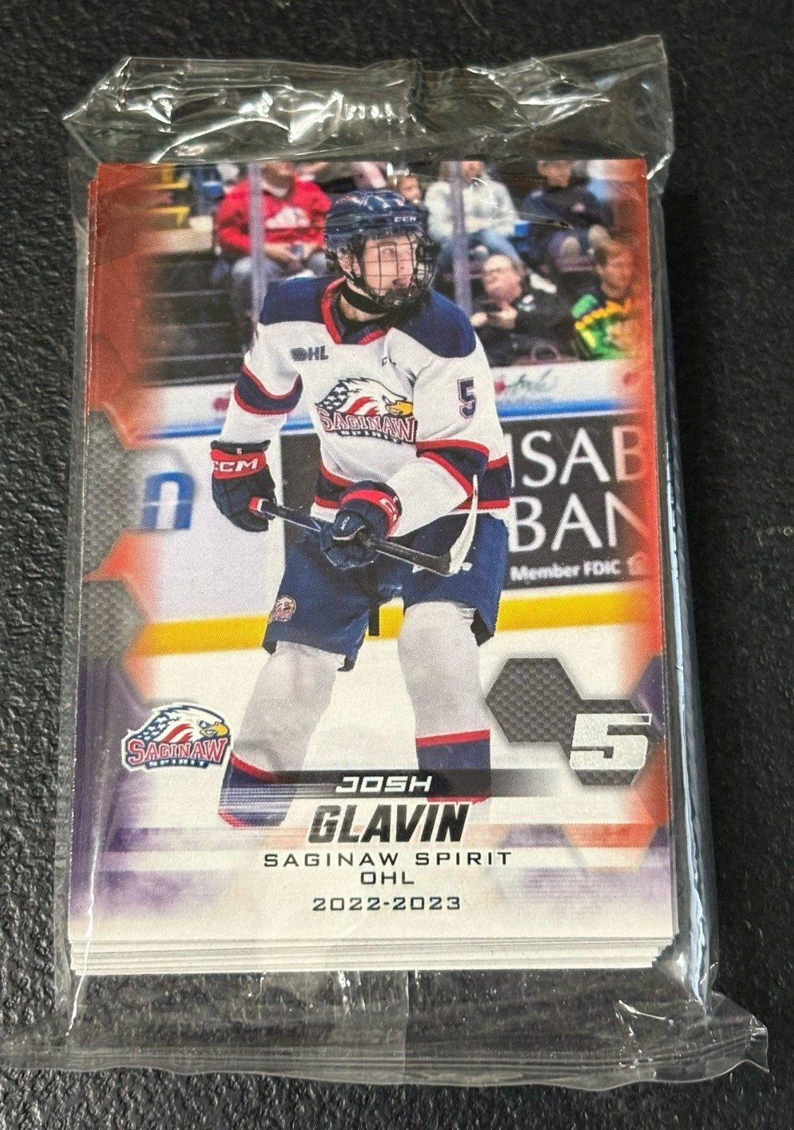 2022-23 Saginaw Spirit Team Issued Trading Card Set Michael Misa 1st Ever Card
