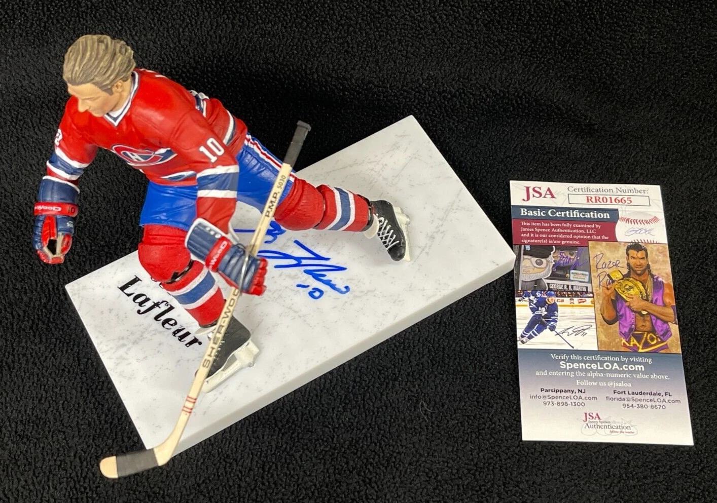 Guy Lafleur Signed Montreal Canadiens McFarlane Figure JSA COA
