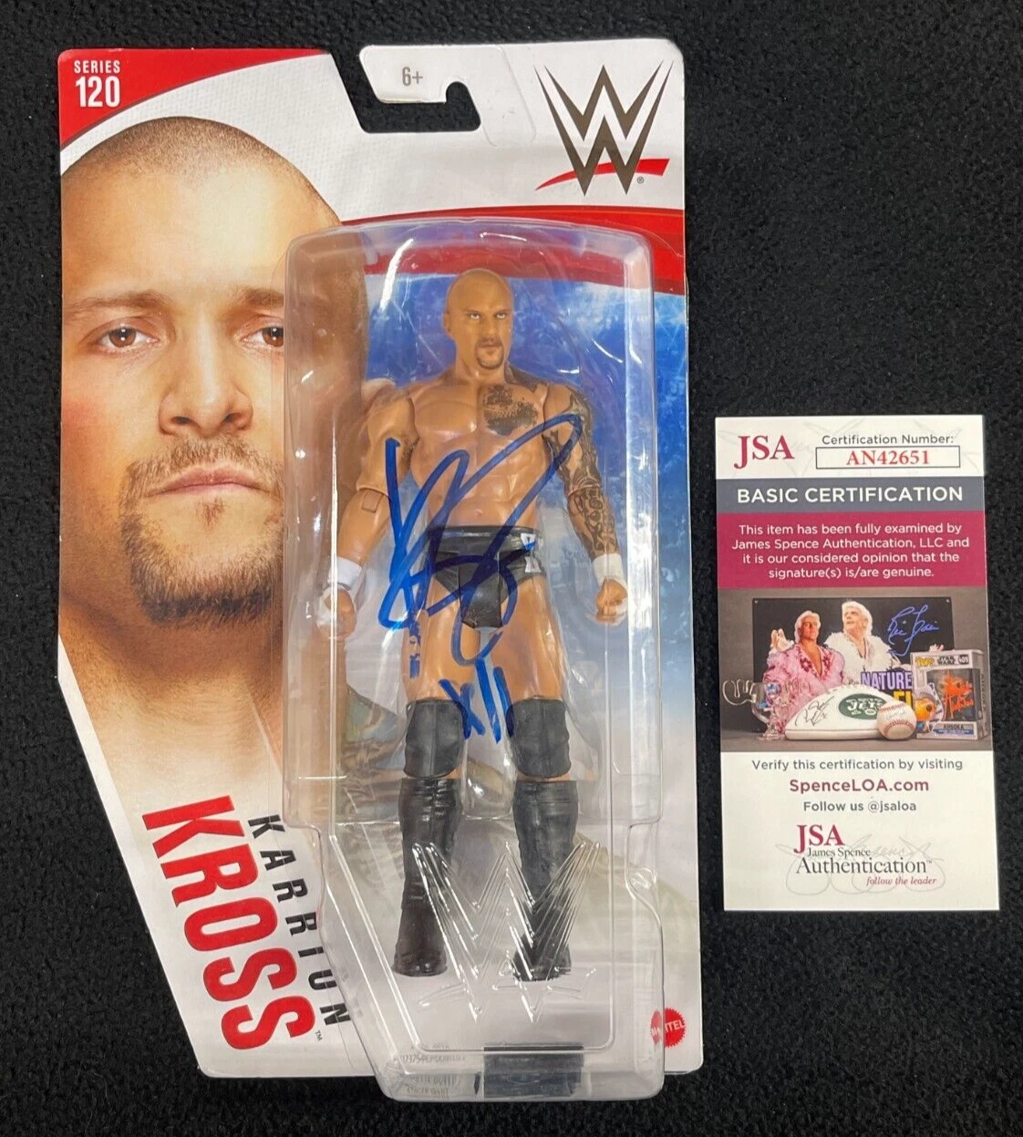 Karrion Kross Signed WWE Basic Series 120 Action Figure JSA COA