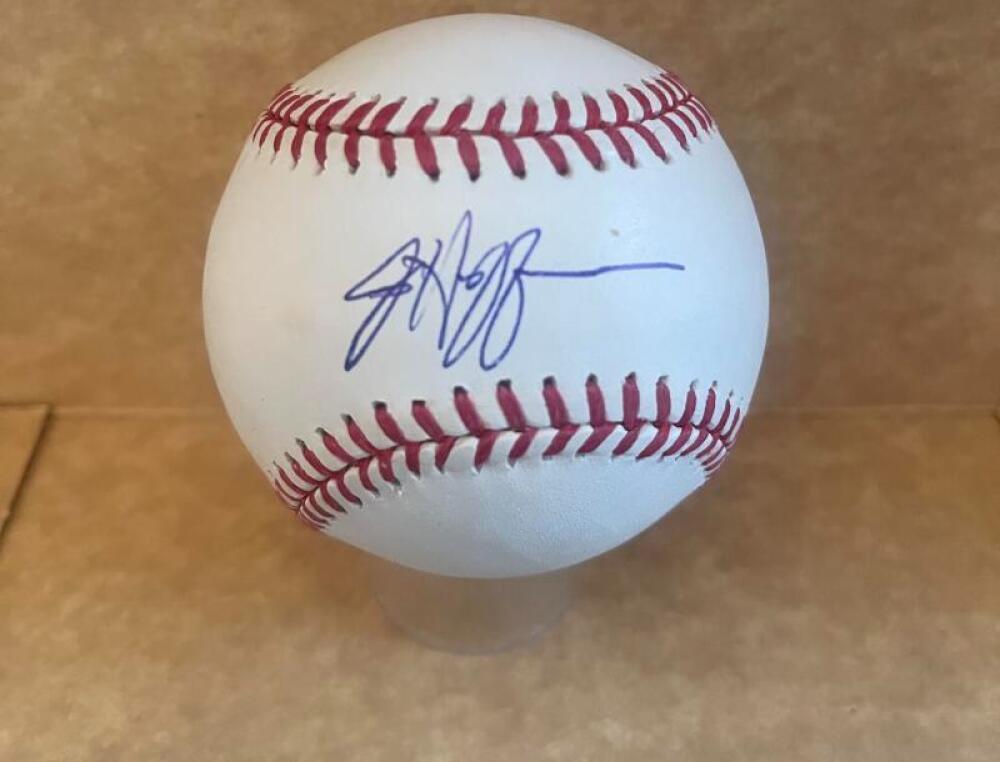 JEFF HOFFMAN PHILLIES SIGNED AUTO M.L. BASEBALL BECKETT AUTH