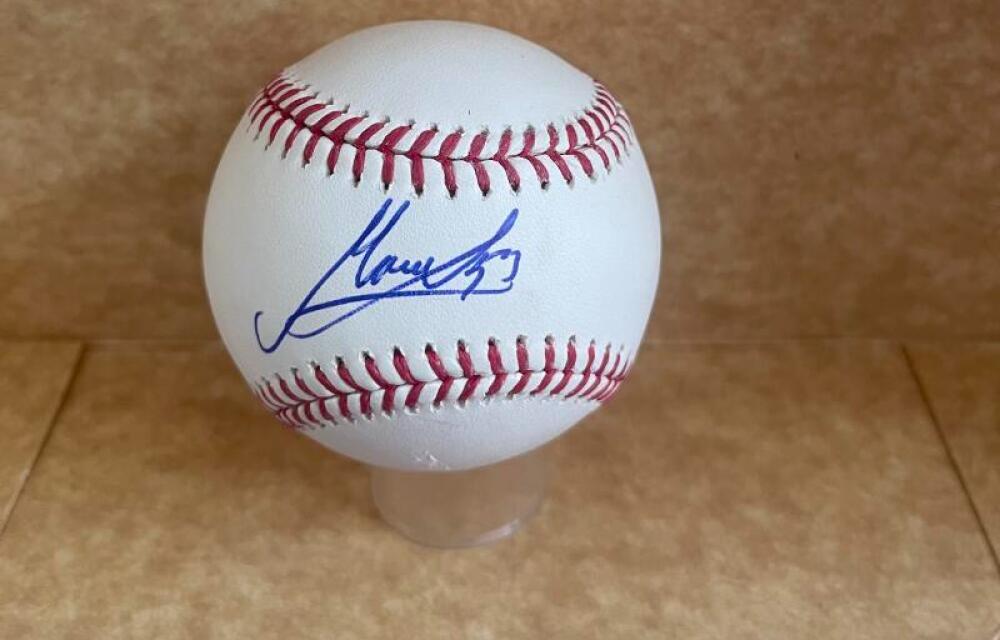 MISAEL URBINA TWINS SIGNED AUTO M.L. BASEBALL JSA AUTH