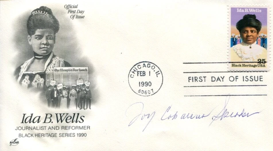 Joy Cabarrus Speakes Civil Rights 1951 Student Strike Brown Vs Signed Autograph