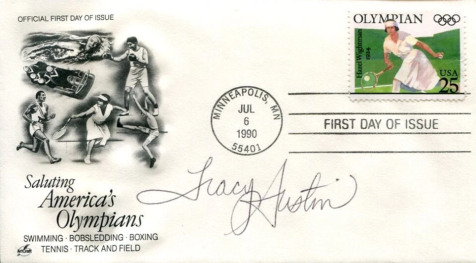 Tracy Austin Sexy Tennis Legend 2x US Open Champ HOF Signed Autograph FDC