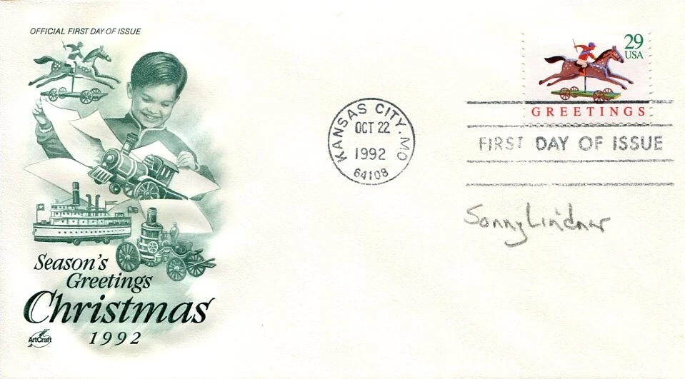 Sonny Lindner 1st Yukon Quest Winner Iditarod Dog Musher Signed Autograph FDC