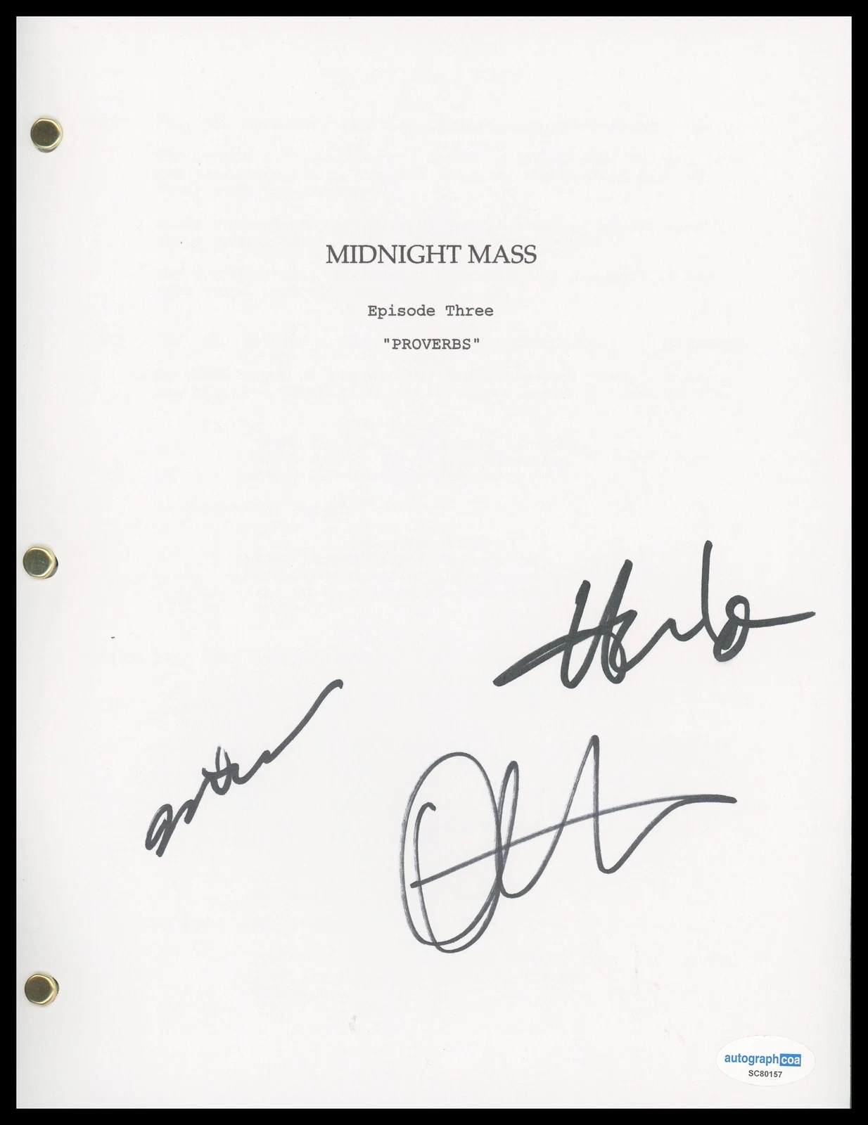 Mike Flanagan, Kate Siegel & Hamish Linklater 