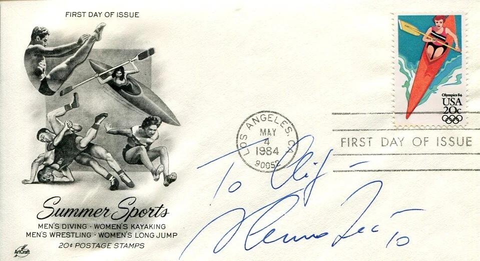 Nadia Comaneci Romania 5x Olympic Gold Medal Gymnast Signed Autograph FDC
