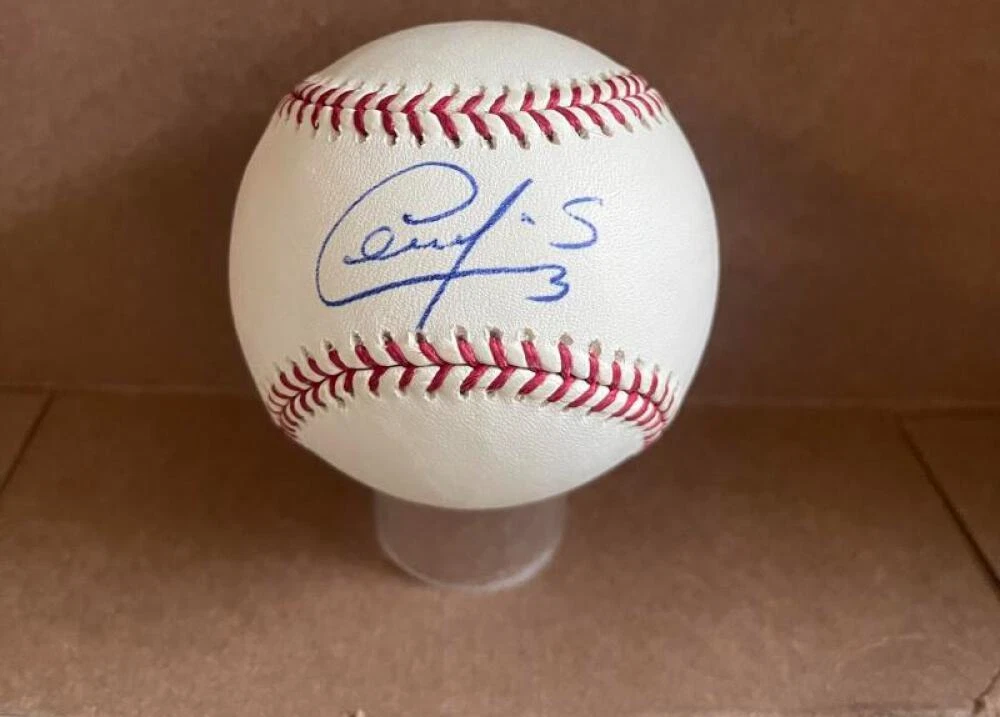 CESAR ISTURIS CARDINALS/CUBS SIGNED AUTOGRAPHED M.L. BASEBALL BECKETT AUTH