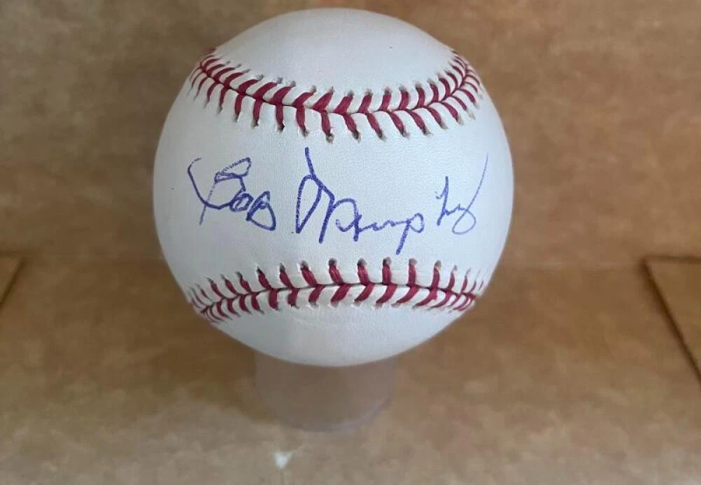 BOB MURPHY METS HOF ANNOUNCER SIGNED AUTOGRAPHED M.L. BASEBALL BECKETT AUTH