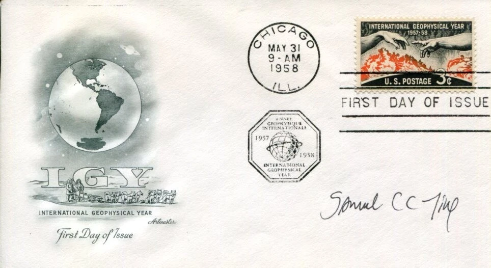 Samuel C. C. Ting Nobel Prize Physics Subatomic Particle Signed Autograph FDC