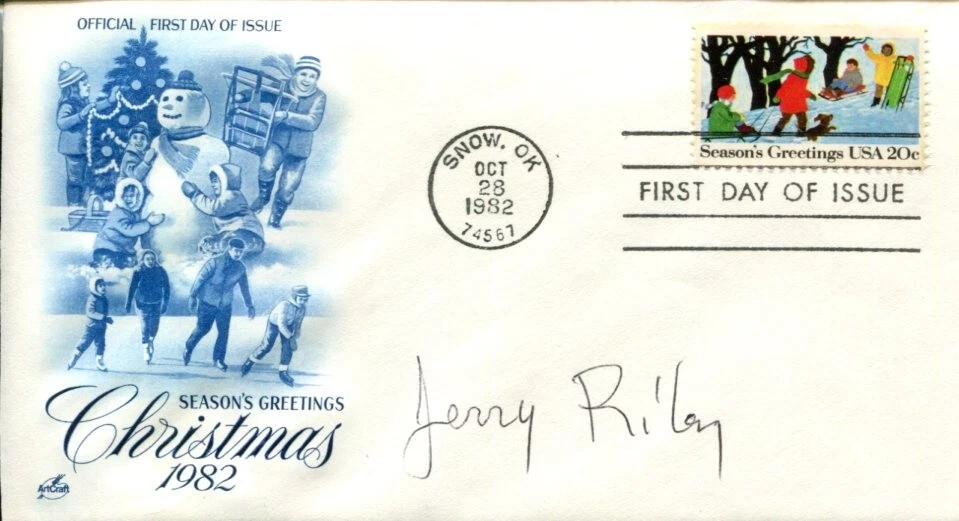Gerald Jerry Riley Iditarod Race Winner Dog Musher Signed Autograph FDC