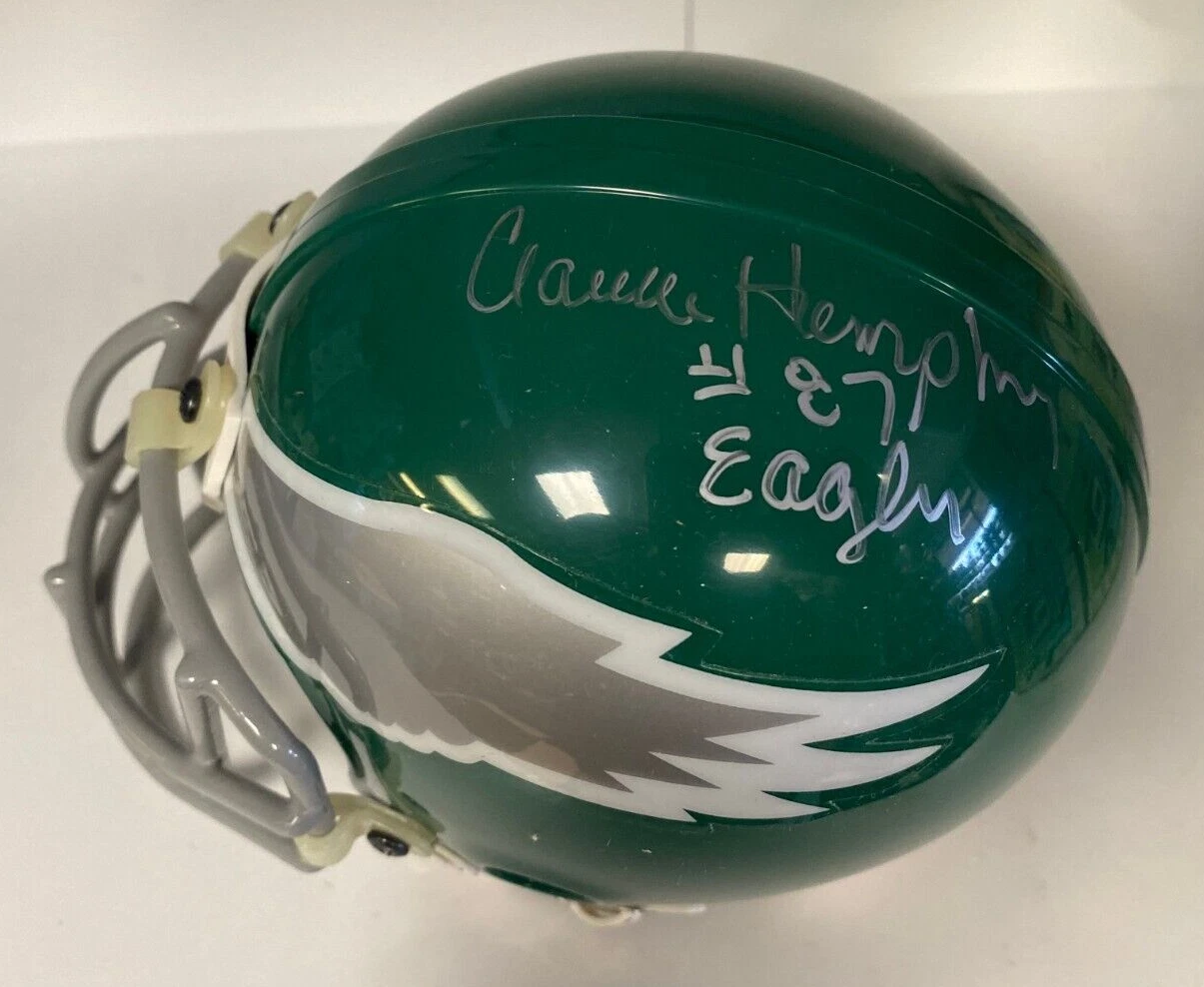 CLAUDE HUMPHREY PHILADELPHIA EAGLES SIGNED AUTOGRAPHED MINI HELMET BECKETT BAS