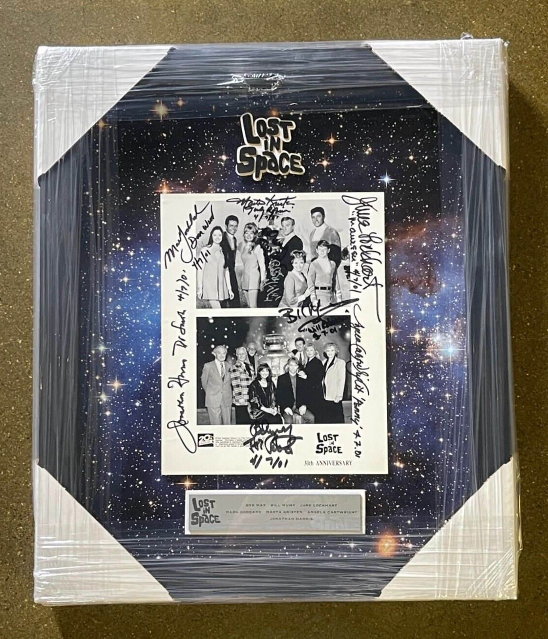 Original Lost In Space Cast Framed Promo 8x10 Photo Signed By 7 JSA LOA COA