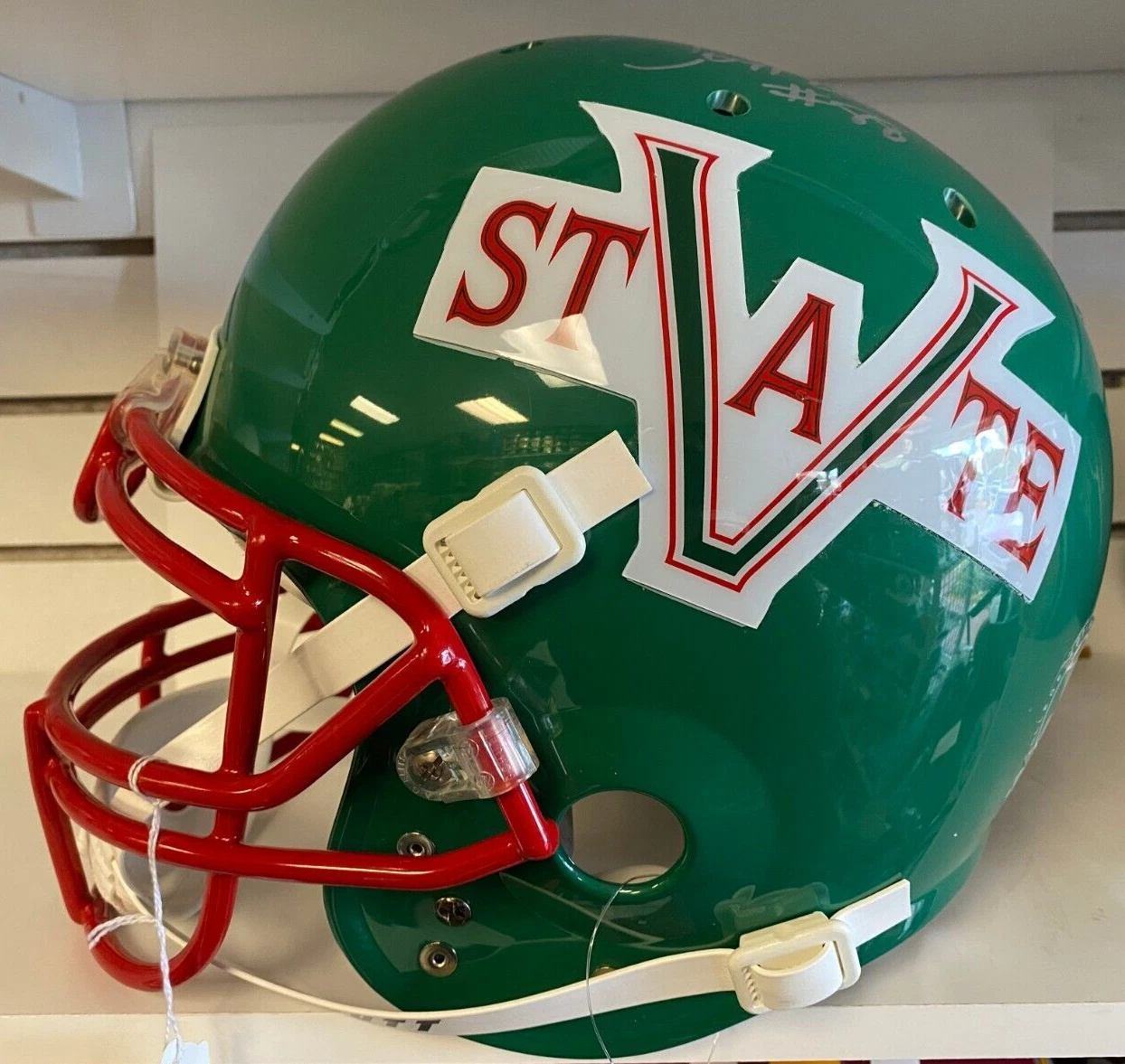 JERRY RICE MISSISSIPPI VALLEY SIGNED AUTOGRAPHED FULL SIZE HELMET BECKETT RARE