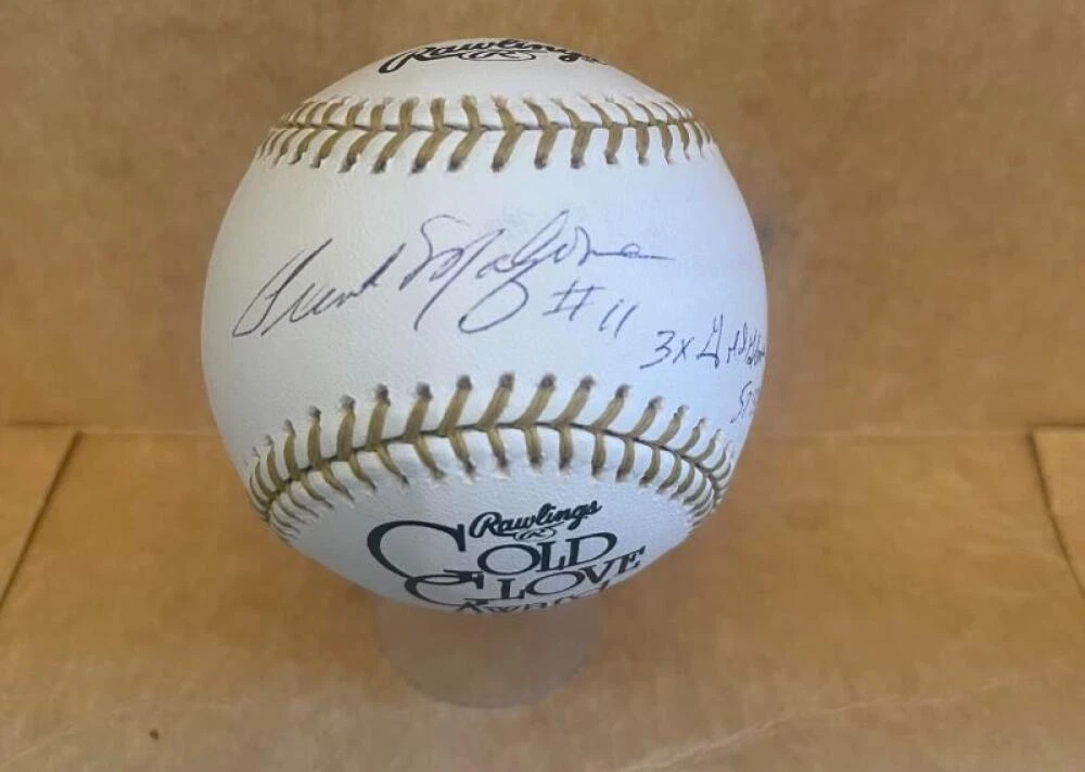 FRANK MALZONE 3X ALL STAR SIGNED AUTOGRAPHED GG BASEBALL BECKETT AUTH