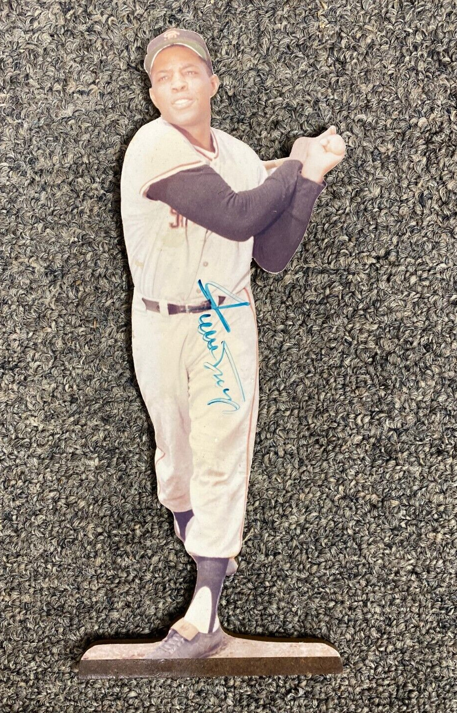 WILLIE MAYS SAN FRANCISCO GIANTS HOF LEGEND SIGNED AUTOGRAPHED DISPLAY JSA COA