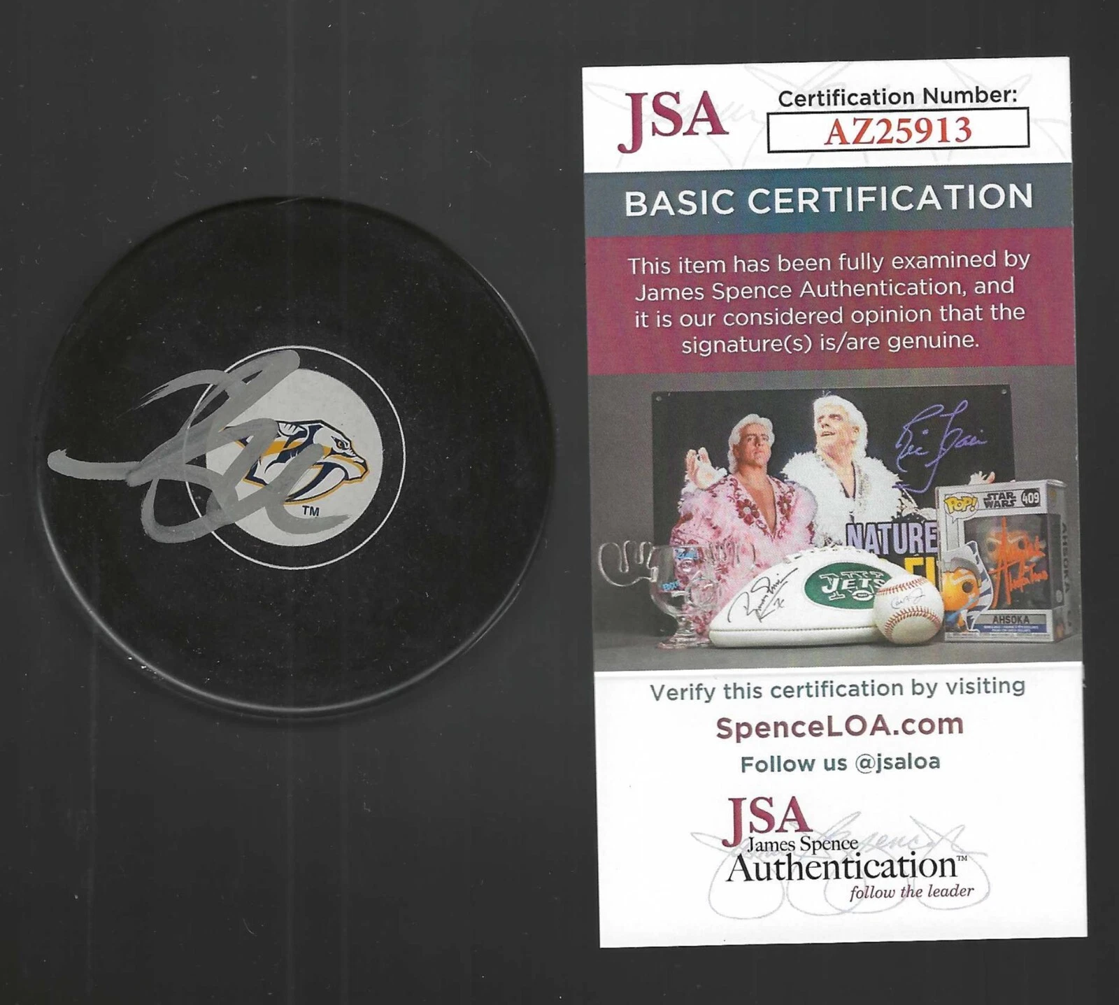 Shea Weber Signed Nashville Predators Puck JSA COA