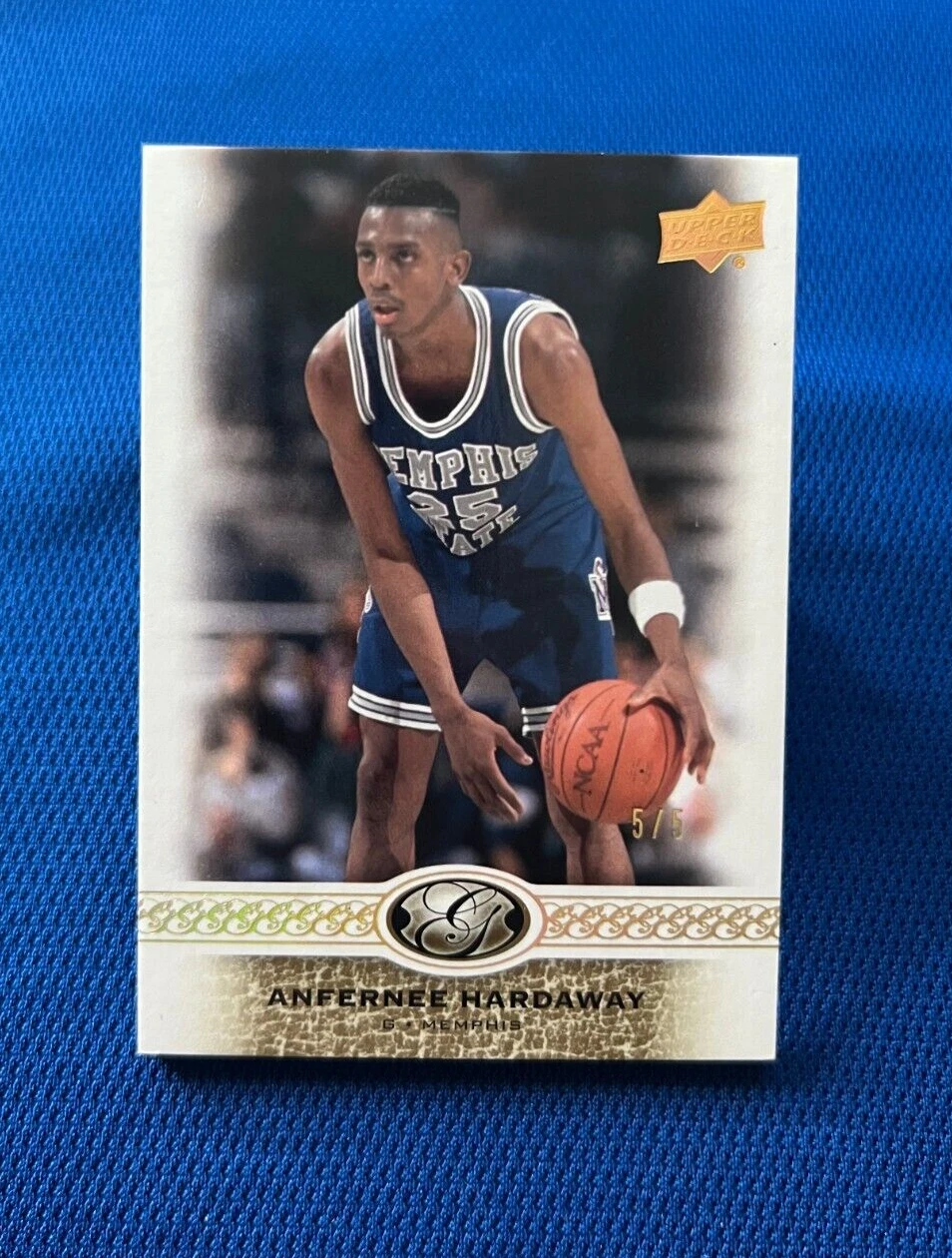 2011 UPPER DECK ALL-TIME GREATS ANFERNEE HARDAWAY MEMPHIS GOLD 5/5 #192