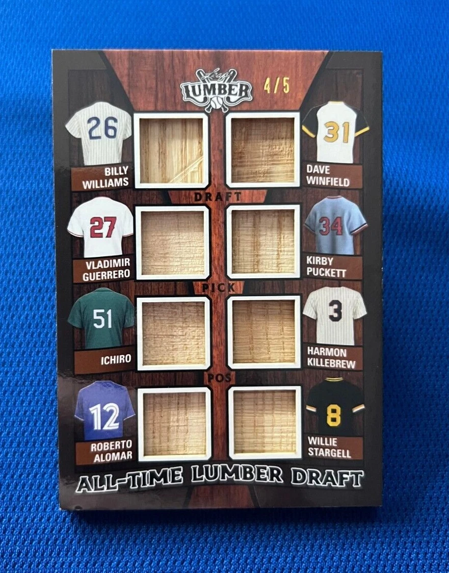 2024 LEAF LUMBER GUERRERO ICHIRO KILLEBREW WINFIELD PUCKETT STARGELL BAT CARD /5
