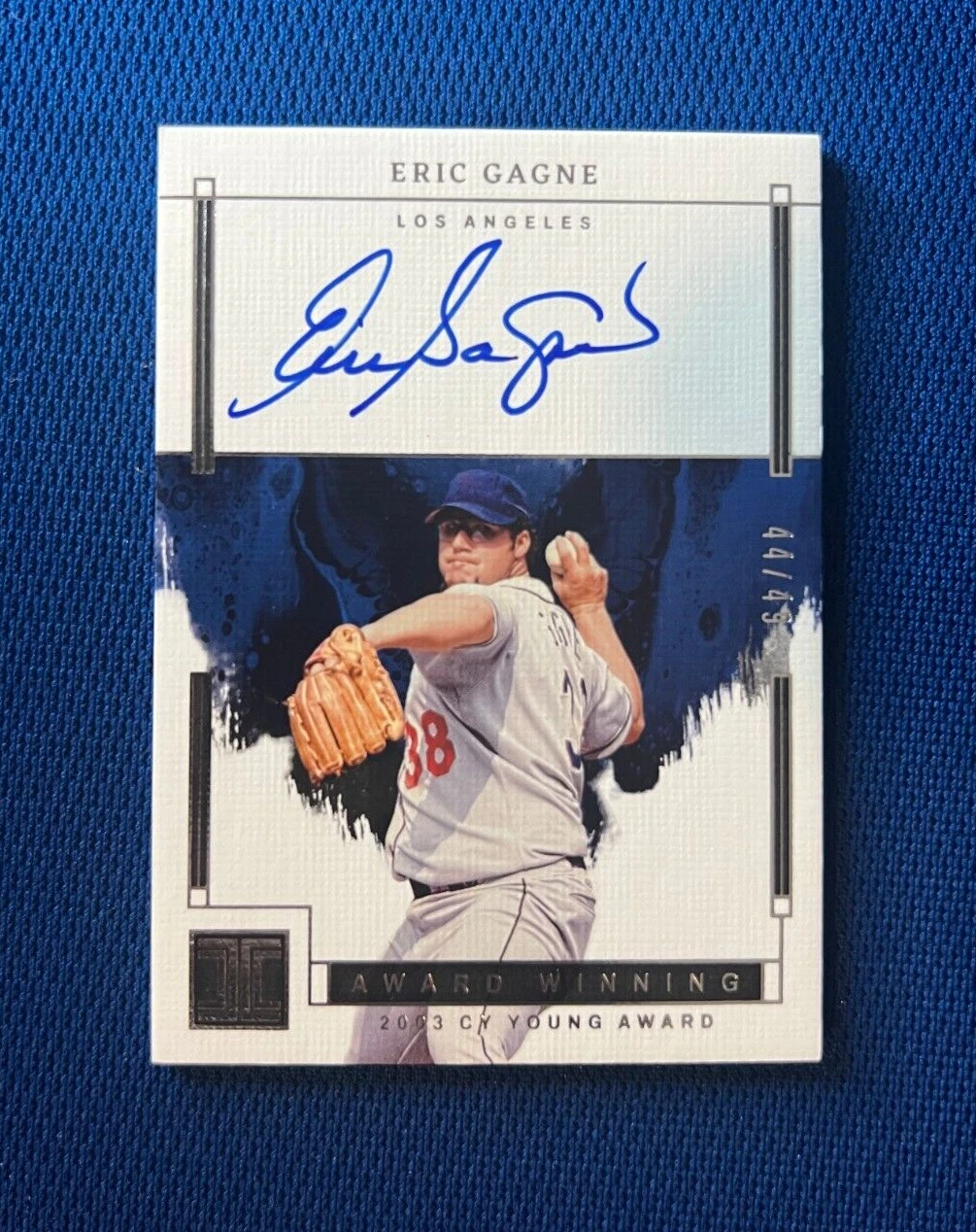 2024 PANINI IMPECCABLE ERIC GAGNE DODGERS AWARD WINNING 2003 CY YOUNG AUTO /49