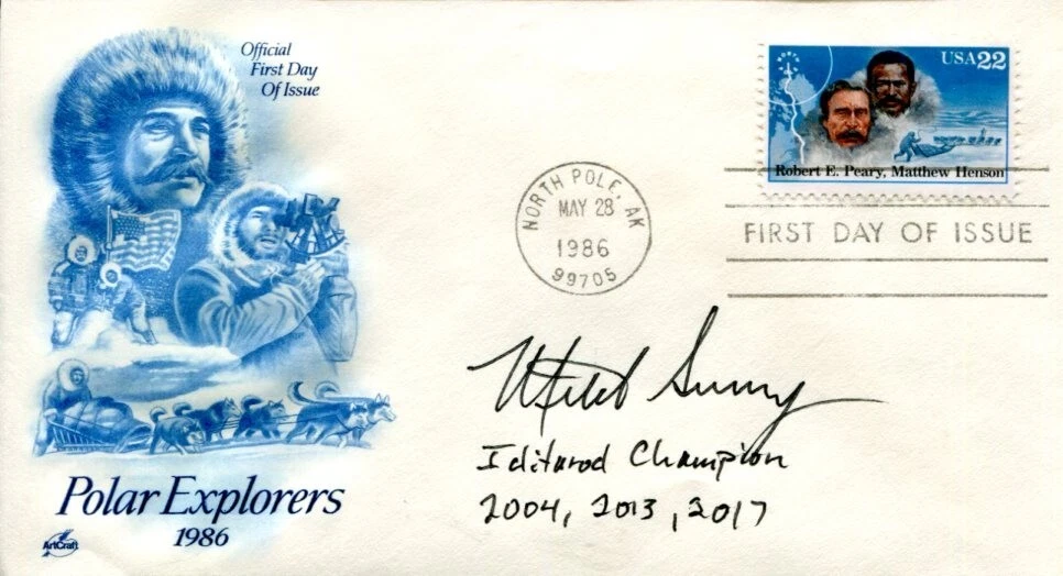 Mitch Seavey Iditarod Race Winner Dog Musher Signed Autograph FDC