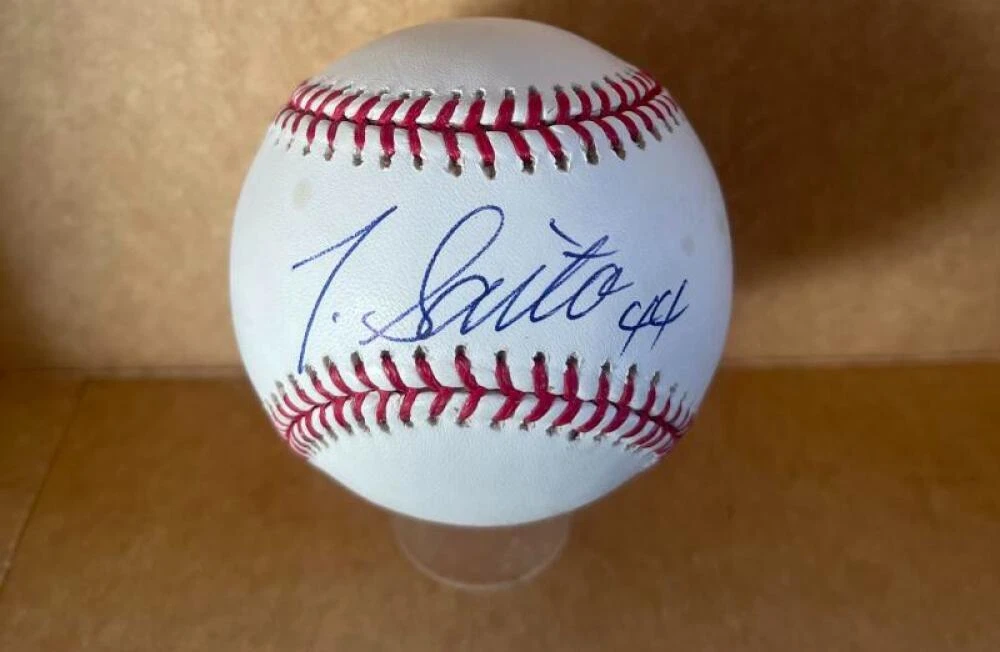 TAKASHI SAITO DODGERS/RED SOX SIGNED AUTO M.L. BASEBALL BECKETT AUTH