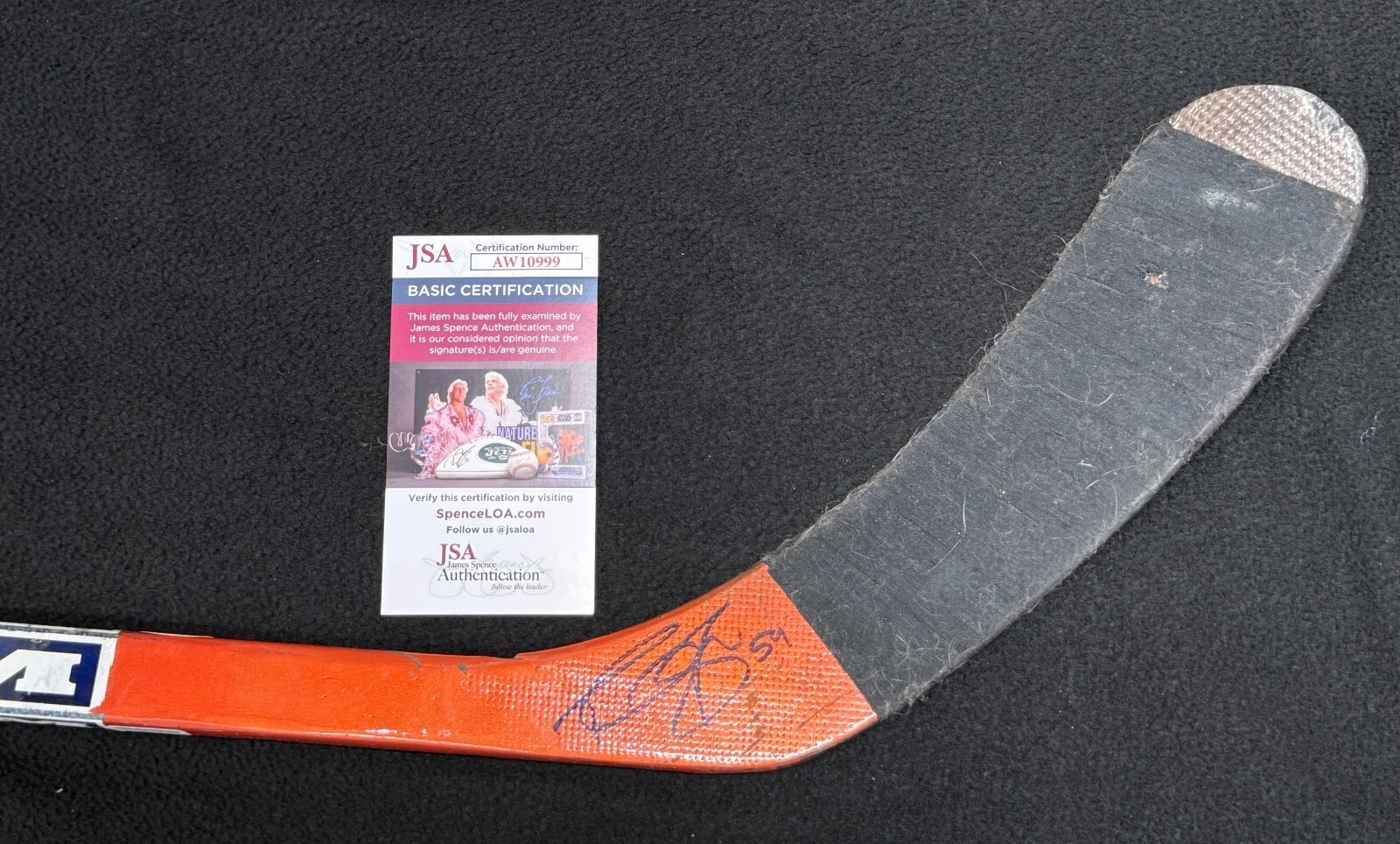 Paul Ranger Signed Tampa Bay Lightning Game Used Hockey Stick JSA COA