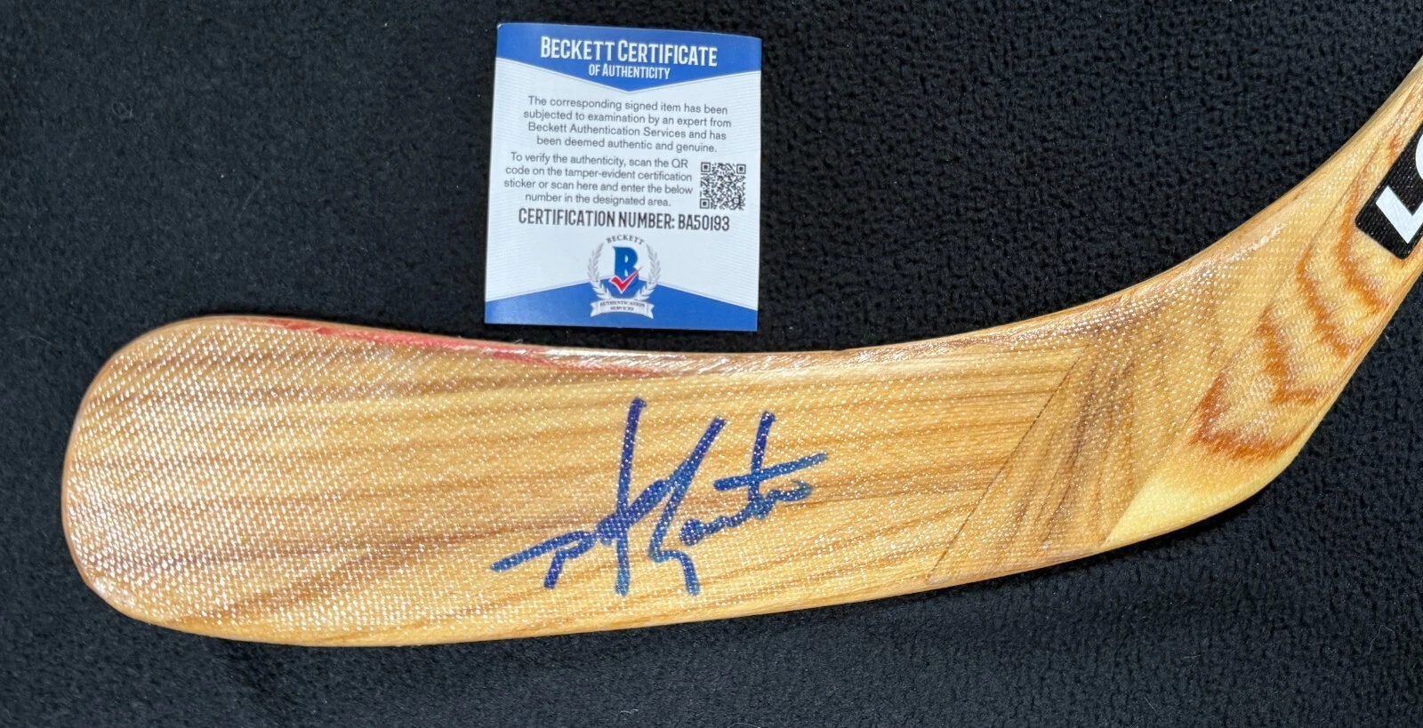 Mike Gartner Signed Toronto Maple Leafs Stick Beckett COA