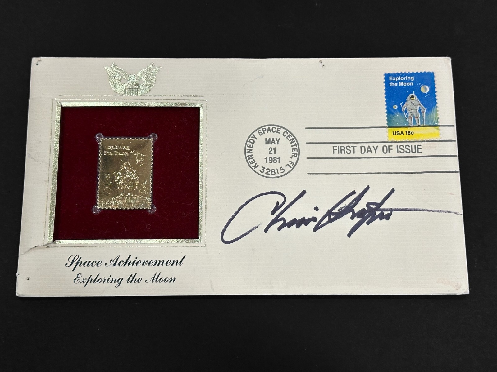 Christopher Chris Kraft NASA Flight Director Space Rare Signed Autograph 24k FDC