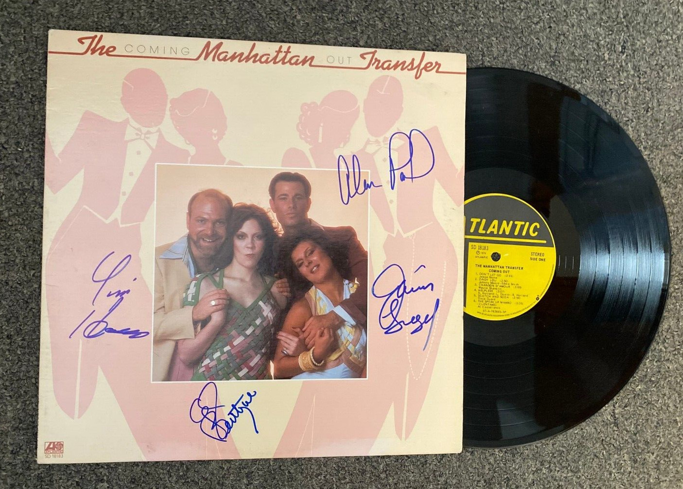 THE MANHATTAN TRANSFER 4X MULTI SIGNED AUTOGRAPHED VINYL RECORD ALBUM W/COA *