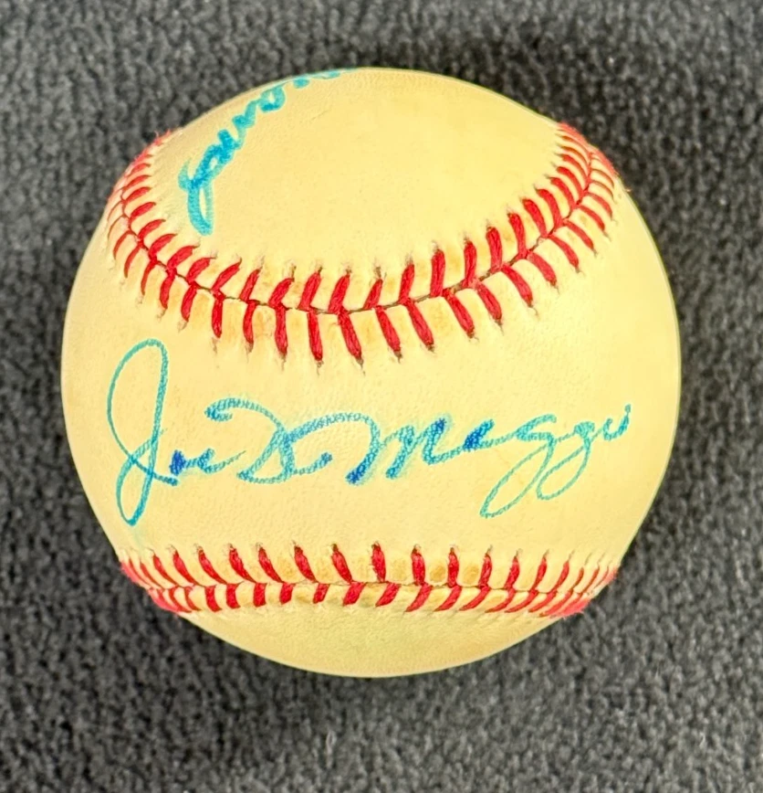 Joe DiMaggio & Ted Williams Signed OML Basbeall New York Yankees Red Sox JSA COA